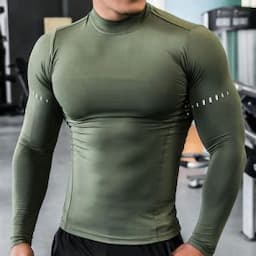 Men Compression T-Shirts Tops Homme Gym Sport Running Clothing Fitness Tight Long Sleeve Tees Dry Fit Shirt for Men