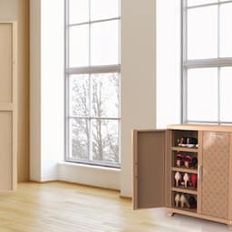 Wing-L Plastic Wardrobe and Suki Shoe Cabinet