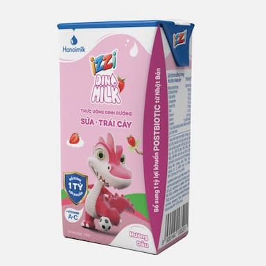 IZZI DINO MILK Strawberry Flavored Milk