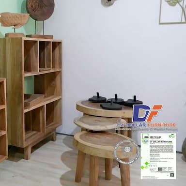 Wooden Shelves and Tables