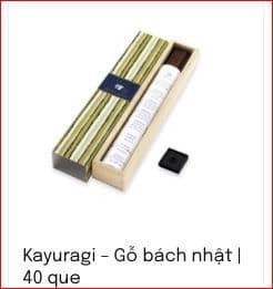 Kayuragi Japanese Cypress Incense (40 Sticks)