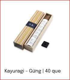 Kayuragi Ginger Incense (40 Sticks)