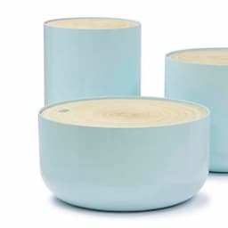 CYLINDER SIDE TABLE WITH LID SET OF 3 - CDFL3049